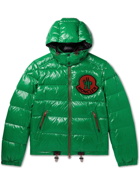 Moncler Genius - 2 Moncler 1952 Haggi Logo-Appliquéd Quilted Recycled Glossed-Shell Hooded Down Jacket - Green