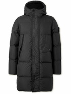 Stone Island - Logo-Appliquéd Quilted Shell Hooded Down Jacket - Black