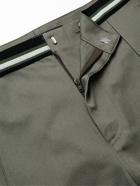VALENTINO - Stripe-Trimmed Cotton Trousers - Green
