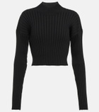 Wolford - Mega Rib wool-blend crop top