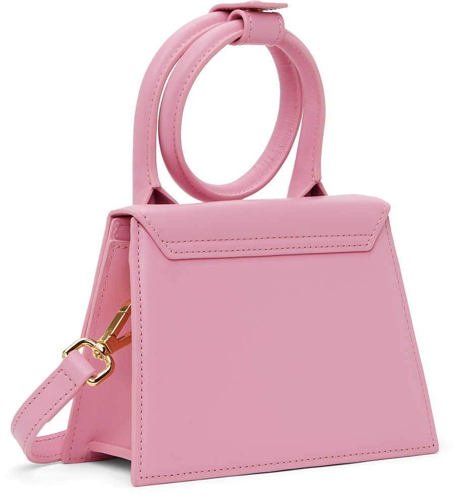 jacquemus pink la montagne le chiquito noeud bag