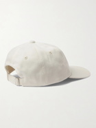 Casablanca - Laurel Logo-Appliquéd Cotton-Twill Baseball Cap - Neutrals