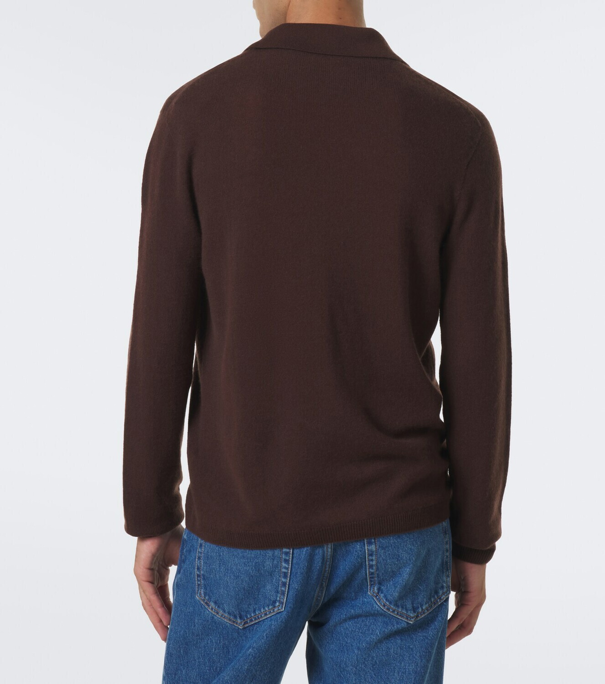 The Row Ripley cashmere polo sweater