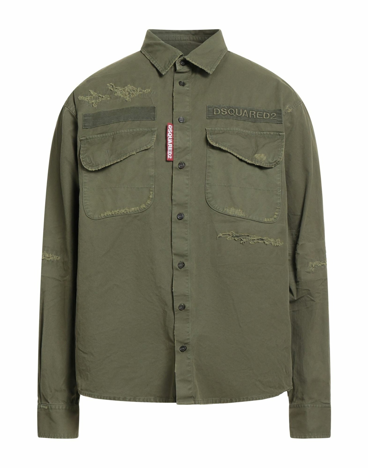 Dsquared2 Mens Shirt Military in Green