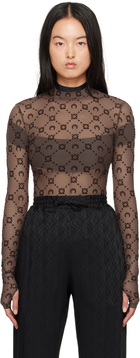 Marine Serre SSENSE Exclusive Brown Moonogram Second Skin