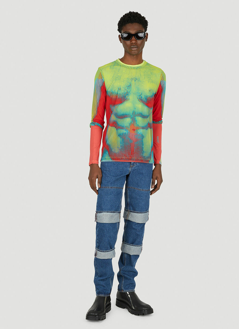 Y/Project x Jean Paul Gaultier - Body Morph Mesh Cover Top