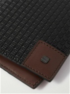 Serapian - Leather-Trimmed Logo-Embossed Coated-Canvas Cardholder