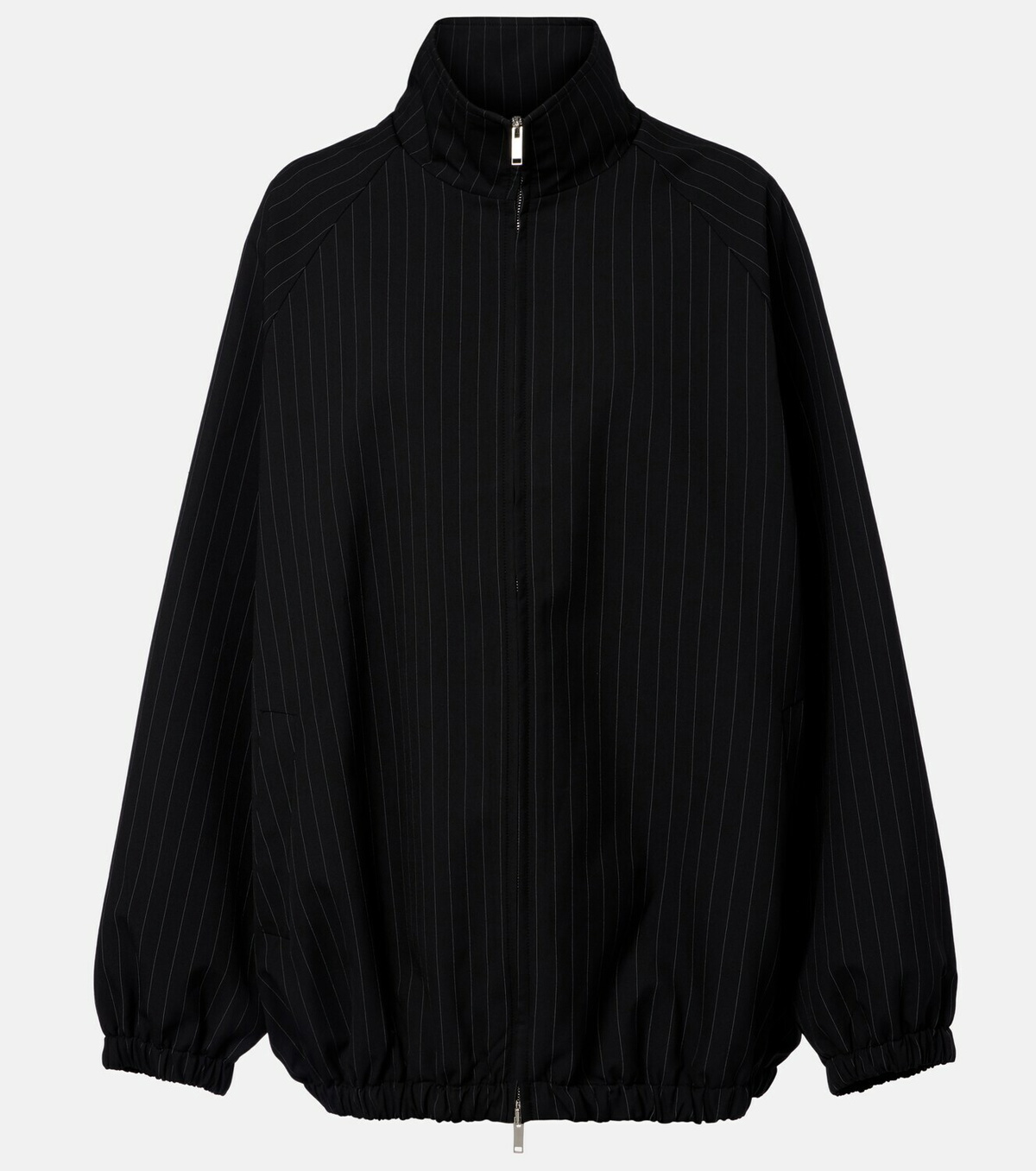 The Frankie Shop Baxter oversized pinstripe blouson jacket
