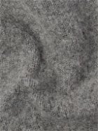 John Elliott - Striped Brushed Wool Cardigan - Gray