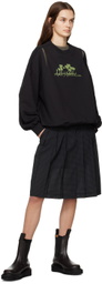 J KOO Black 'Ama Momentum' Sweatshirt