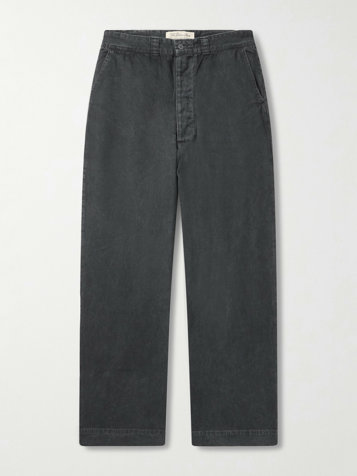 Remi Relief - Straight-Leg Cotton-Twill Trousers - Black