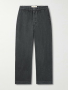 Remi Relief - Straight-Leg Cotton-Twill Trousers - Black
