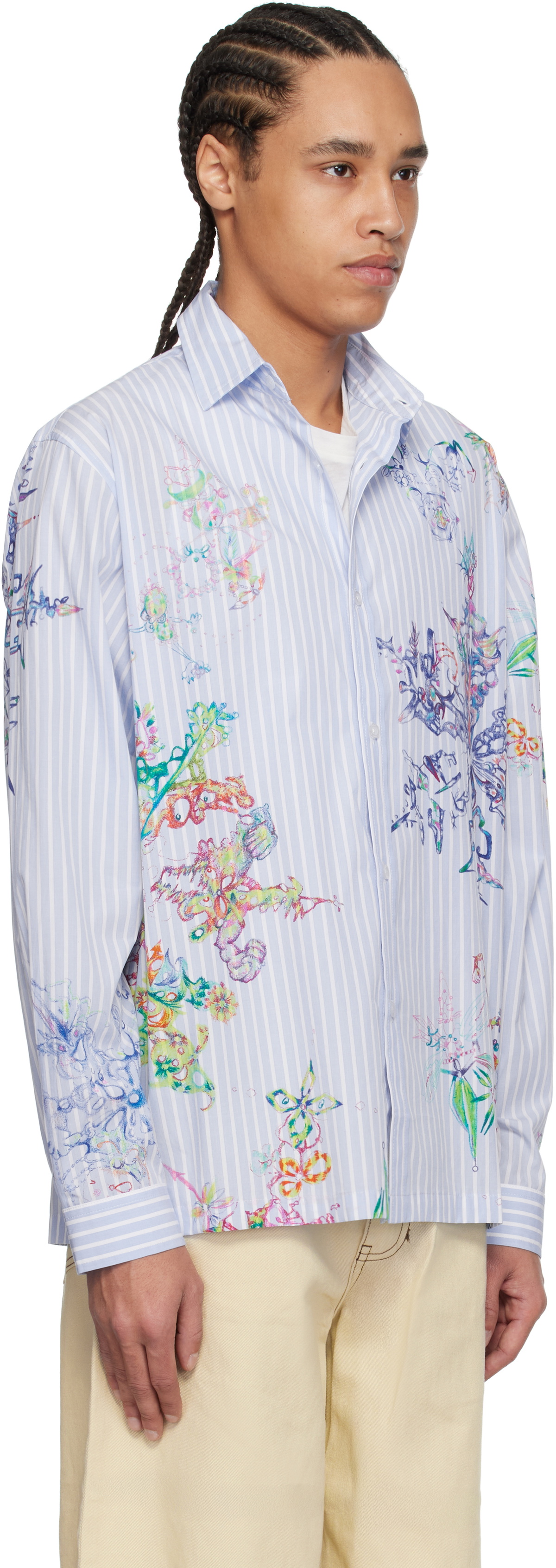 Perks and Mini Blue Fractal Stripe Shirt