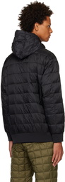 TAION Black Quilted Down Hoodie