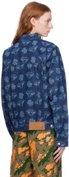 Billionaire Boys Club Navy Printed Denim Jacket
