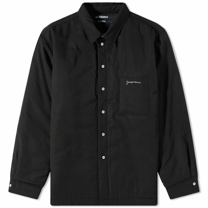 Photo: Jacquemus Men's Quilted Overshirt in Black