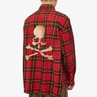 MASTERMIND WORLD Men's Oversized Plaid Shirt in Red