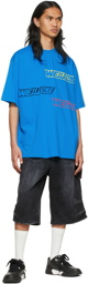 We11done Blue Cotton T-Shirt