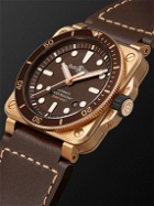Bell & Ross - BR 03-92 Diver Limited Edition Automatic 42mm Bronze and Leather Watch, Ref.No R0392-D-BR-BR/SCA