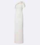 Safiyaa One-shoulder crêpe gown