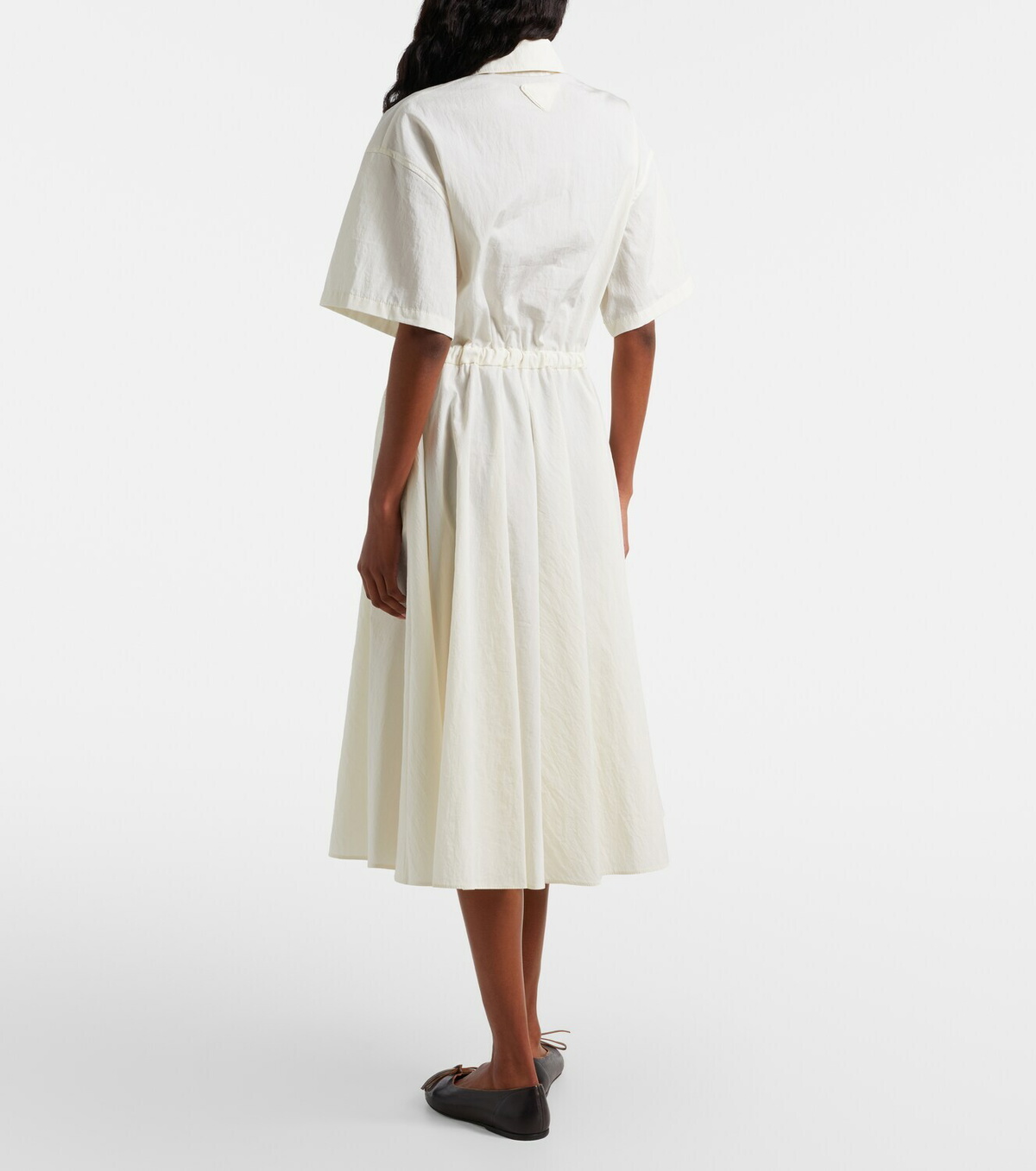 Prada Cotton-blend polo dress