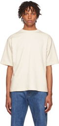 AURALEE Off-White Cotton T-Shirt