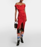 Vivienne Westwood Midas printed leather knee-high boots