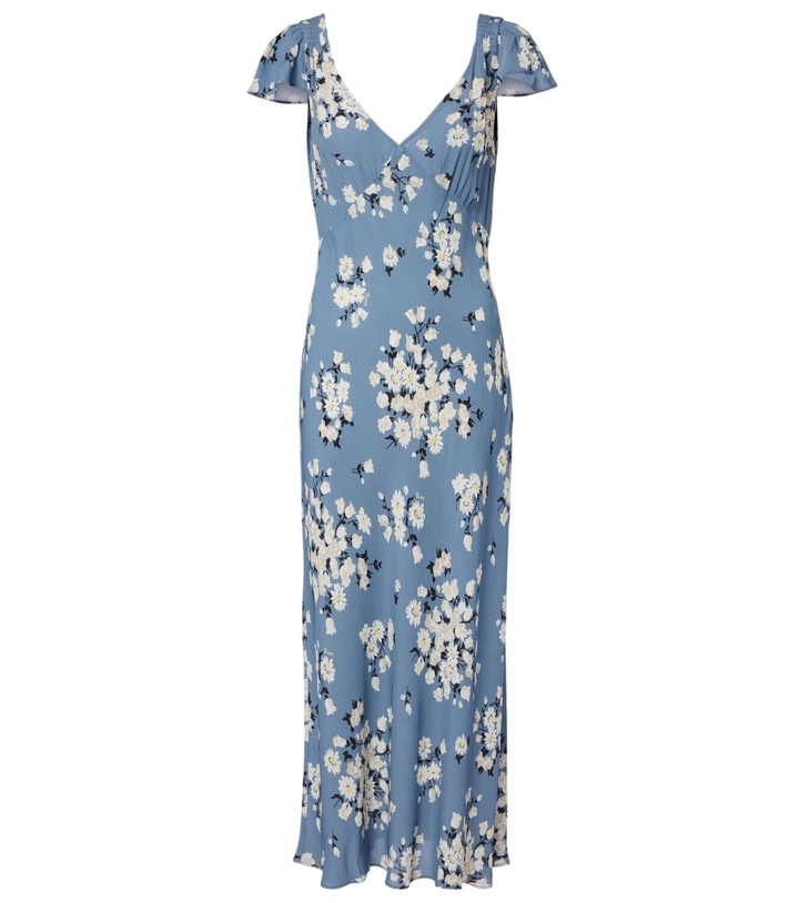 Photo: Rixo Cathy floral crêpe midi dress