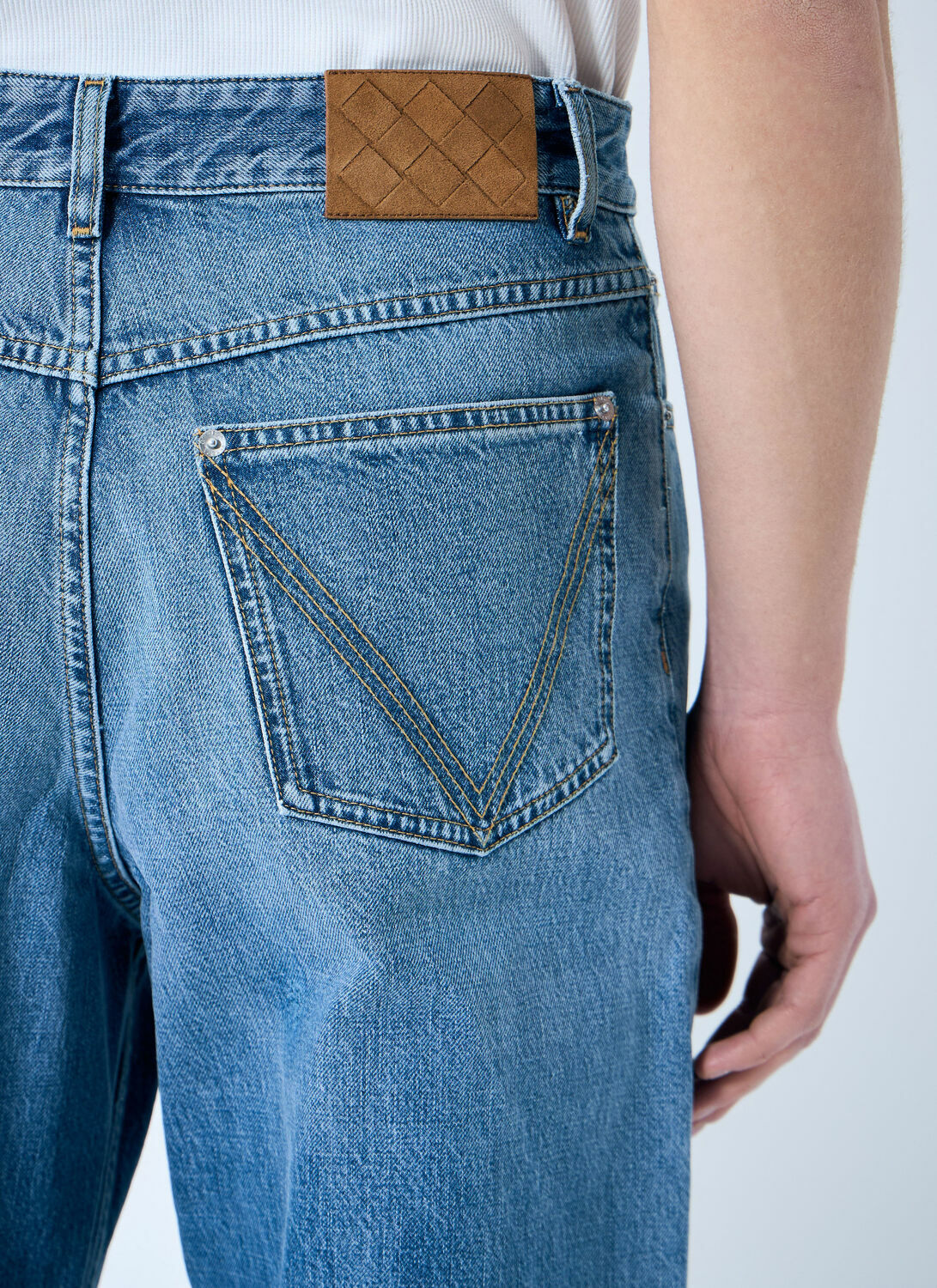 Bottega Veneta Indigo Wide Leg Jeans