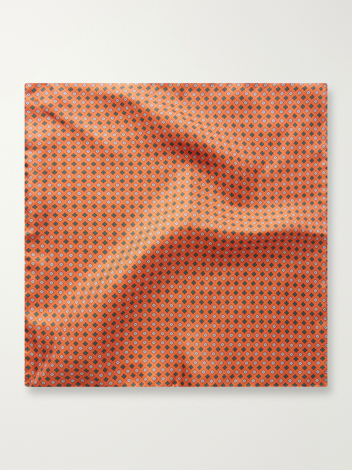 De Petrillo - Printed Silk-Twill Pocket Square