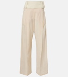 Sportmax Ferito cotton voile wide-leg pants