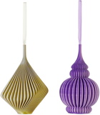 Sheyn SSENSE Exclusive Purple & Yellow Bloz & Zayl Ornament Set