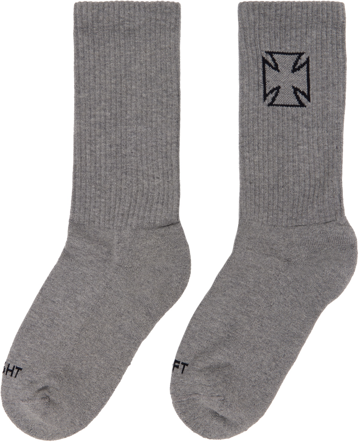 VETEMENTS Gray Biker Cross Socks