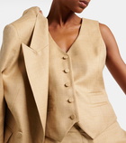 Gabriela Hearst Wool, silk and linen vest