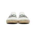 Kenzo White Canvas Tiger Head Espadrilles