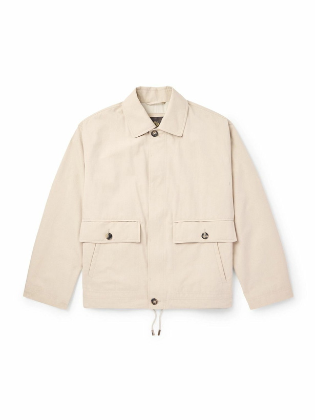 Photo: Loro Piana - Rudolf Rain System® Cotton-Blend Gabardine Blouson Jacket - Neutrals