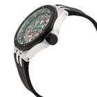 Edox Delfin Mecano Automatic Green Skeletonized Dial Mens Watch 85303 3NN VB