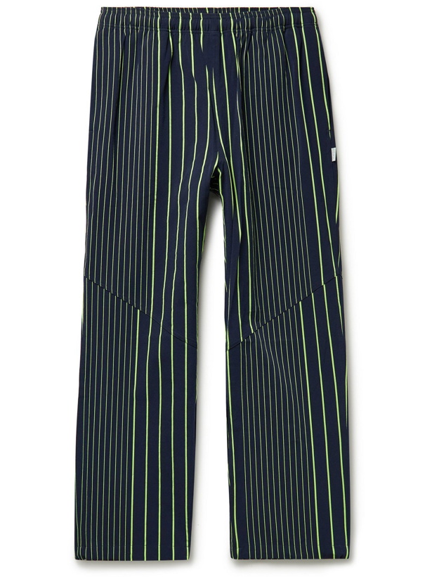 Photo: NOMA t.d. - Off-Key Tapered Striped Nylon-Blend Twill Track Pants - Blue