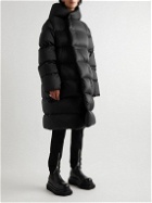 Rick Owens - Oversized Quilted Recycled Shell Hooded Down Jacket - Black