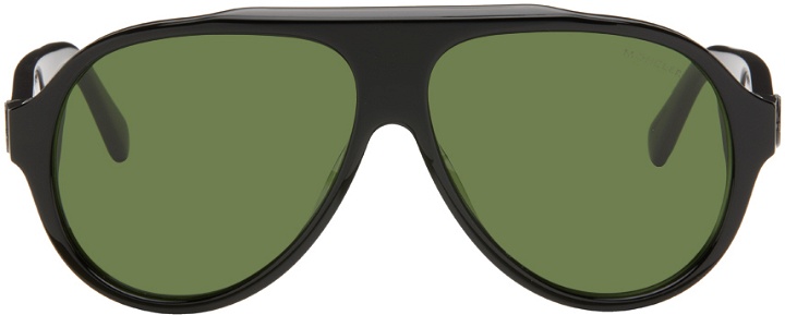 Photo: Moncler Black Aviator Sunglasses