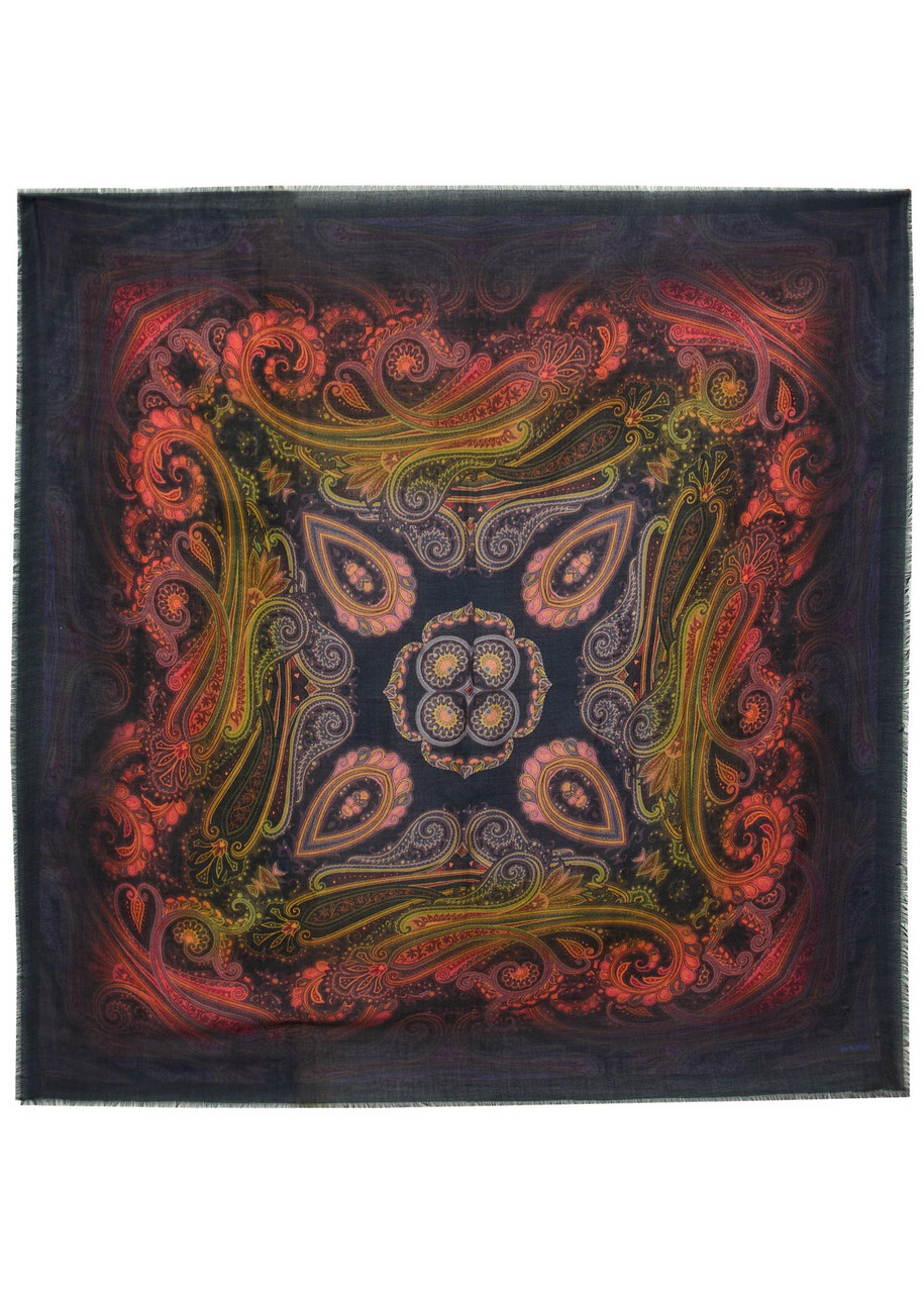Etro Aida Patterned Wool and Cashmere-blend Shawl - Multicoloured - One Size