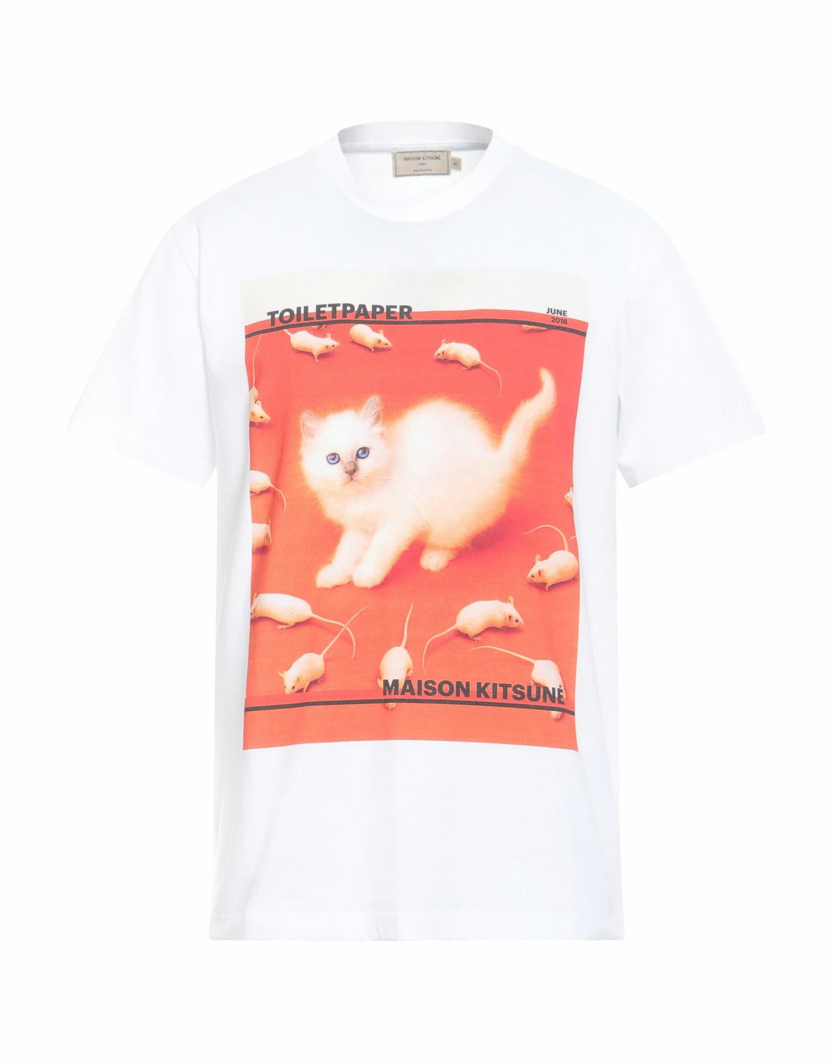 Maison Kitsuné Mens T-shirt in White