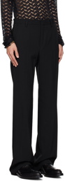 Dries Van Noten Black Four-Pocket Trousers