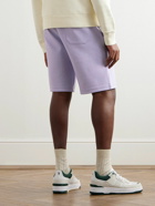 Polo Ralph Lauren - Straight-Leg Logo-Embroidered Cotton-Blend Jersey Drawstring Shorts - Purple
