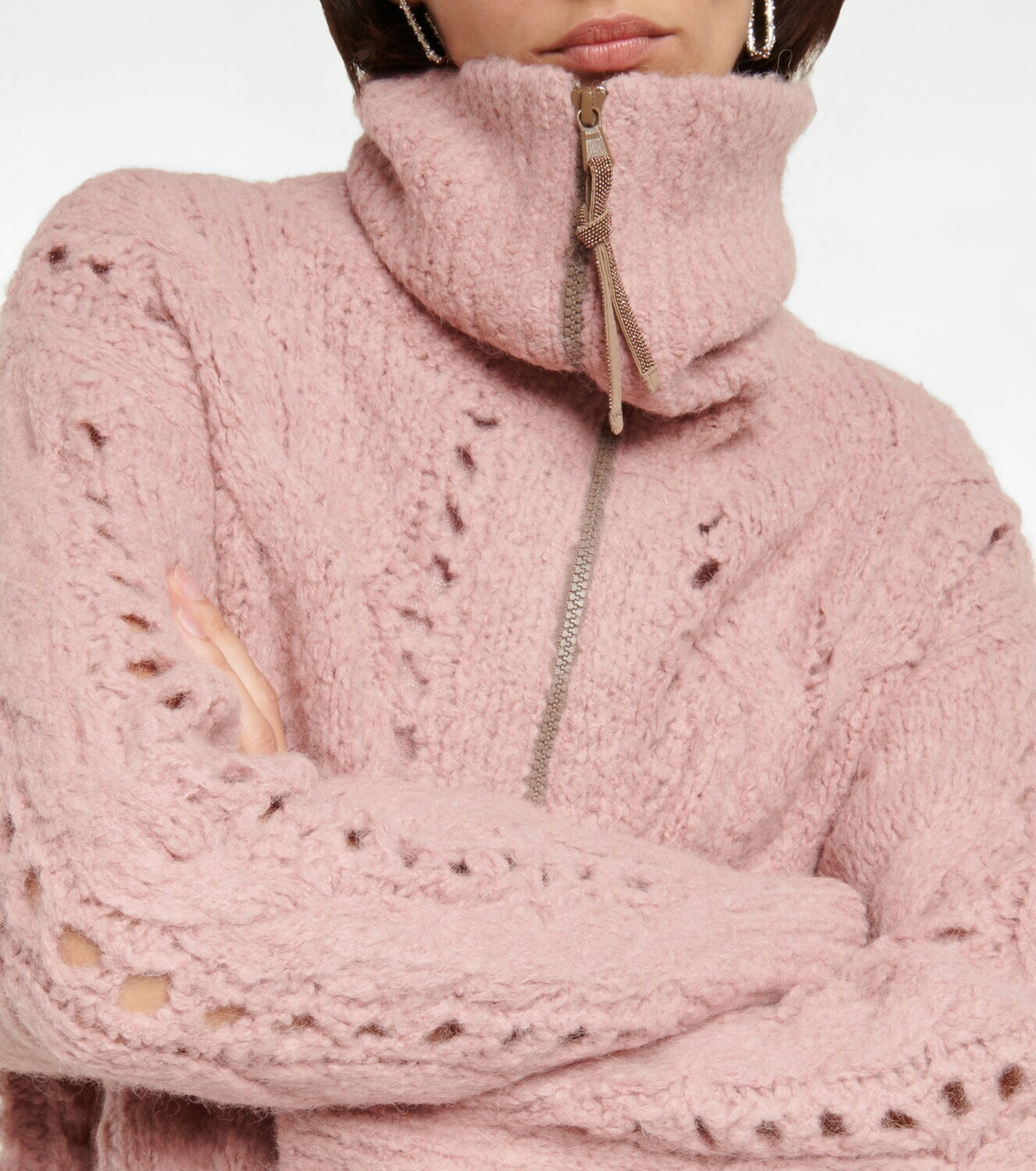 Brunello Cucinelli - Open-knit alpaca wool-blend cardigan