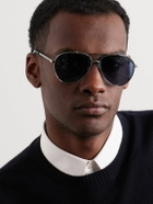 Dior Eyewear - CD Diamond A1U Aviator-Style Silver-Tone Metal Sunglasses