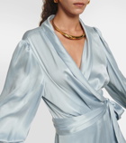 Zimmermann Asymmetric silk wrap dress