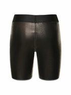 LUDOVIC DE SAINT SERNIN - Leather Embellished Logo Cycling Shorts