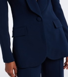 Elie Saab Floral-appliqué cady blazer