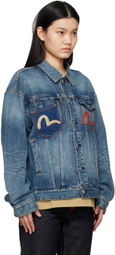 Evisu Blue Pocket Denim Jacket